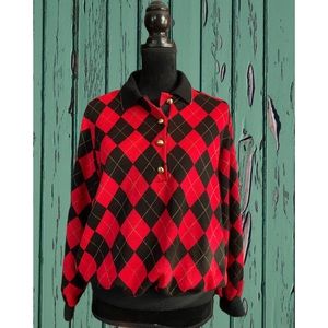 Vintage Alfred Dunner Knit Top Long Sleeve USA